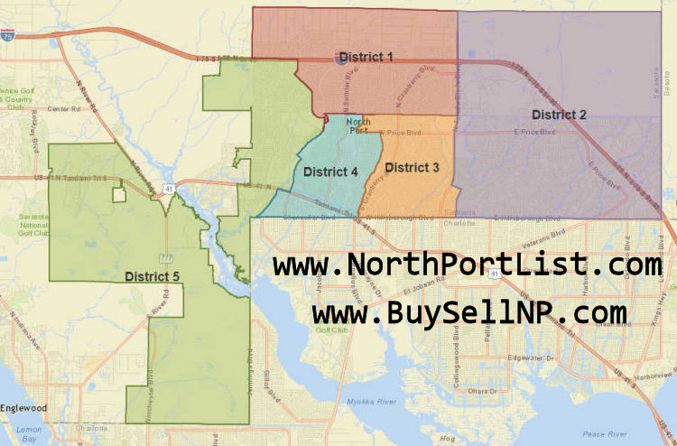 North Port Florida District Map